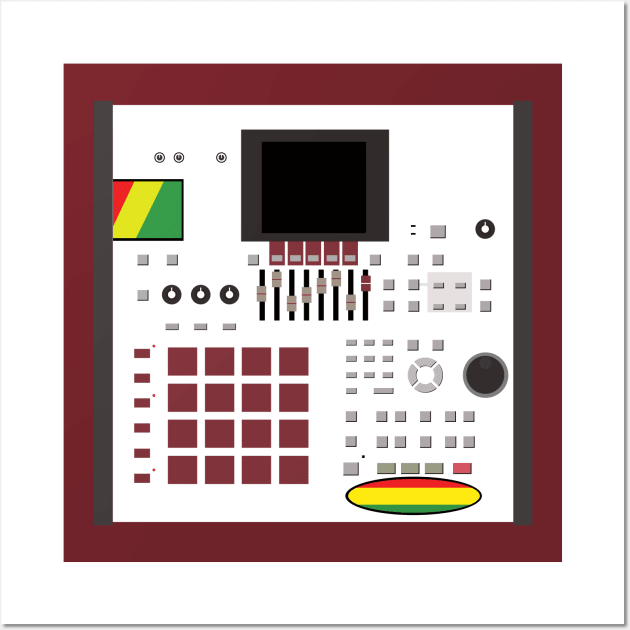 Iconic Beat Machine Series #42 (Putty-P Edition) No Text Wall Art by Steve Traxx (ProducerBeat.com)